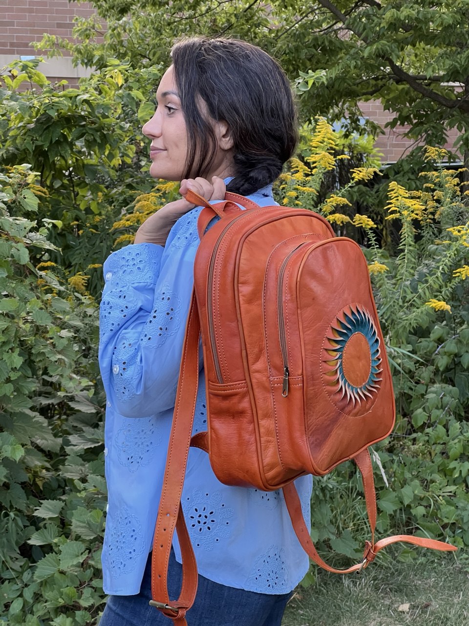 Riley Leather Backpack