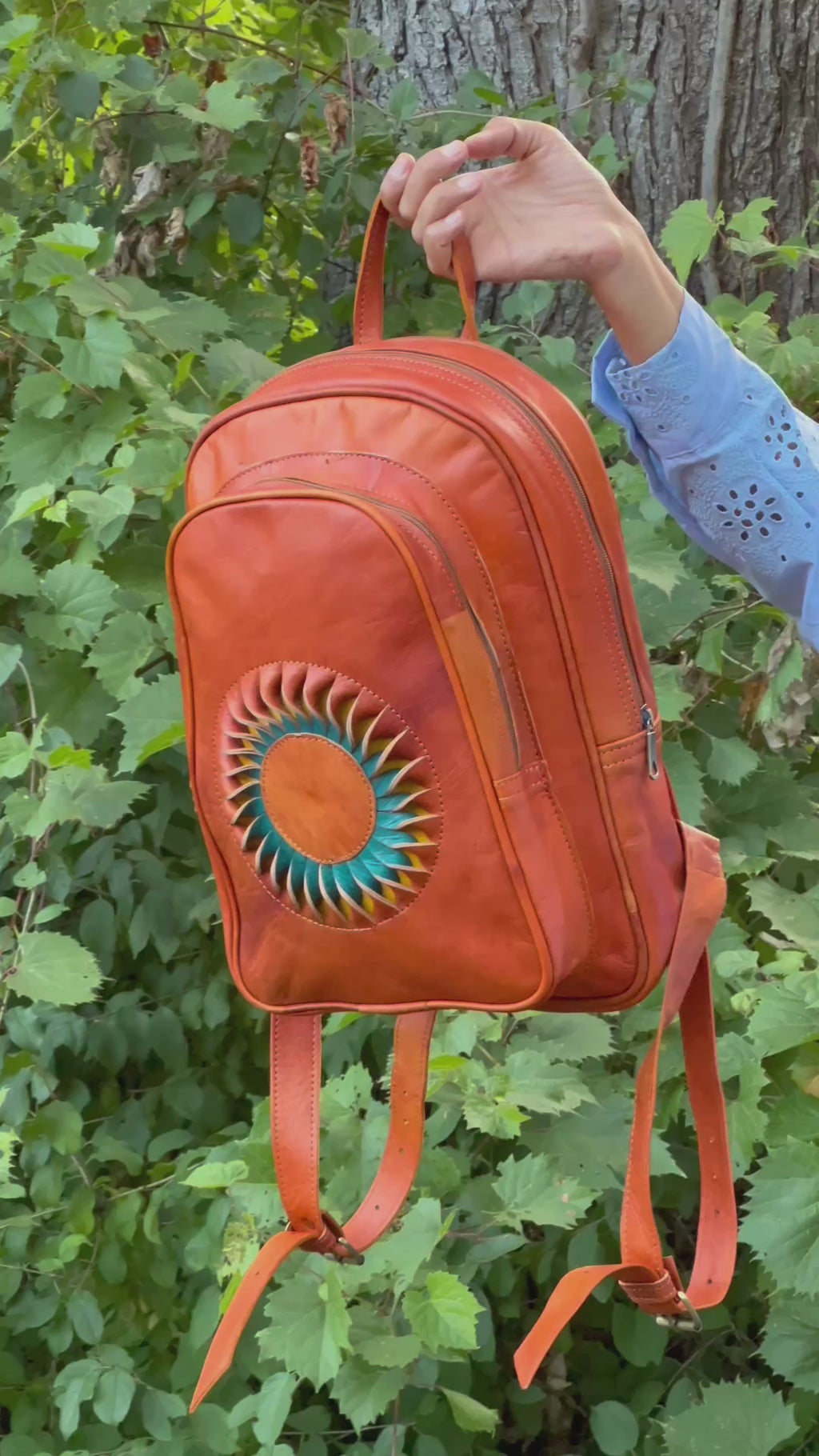 Riley Leather Backpack